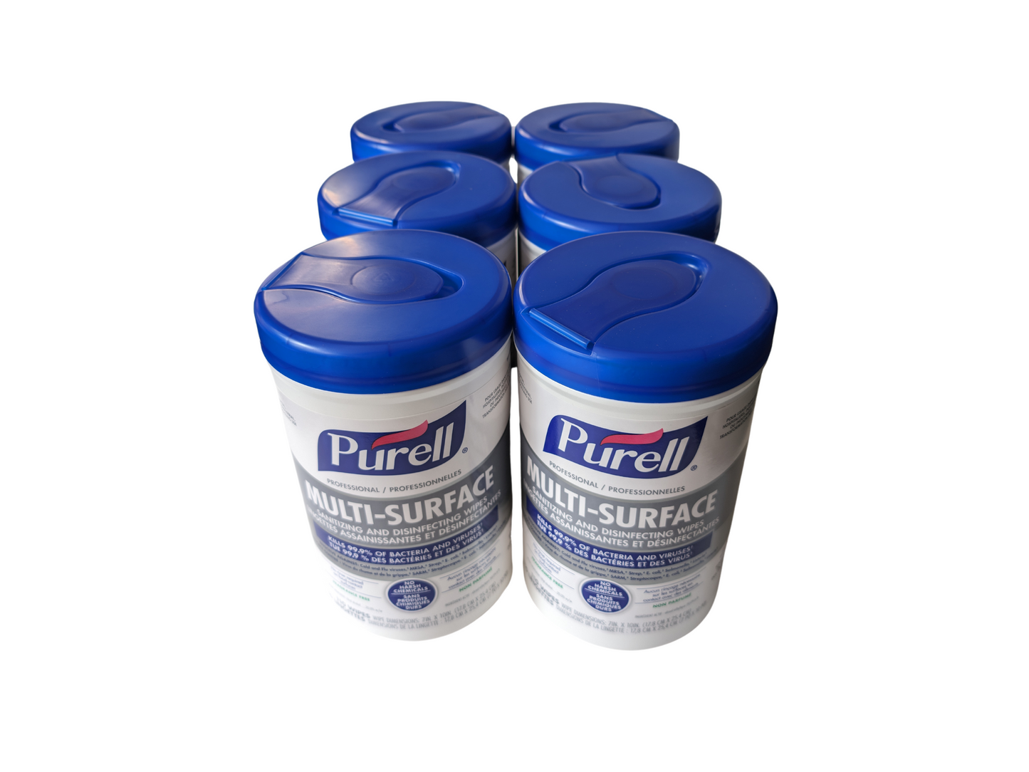 PURELL® Professional Multi-Surface Sanitizing and Disinfecting Wipes(Case of 6)