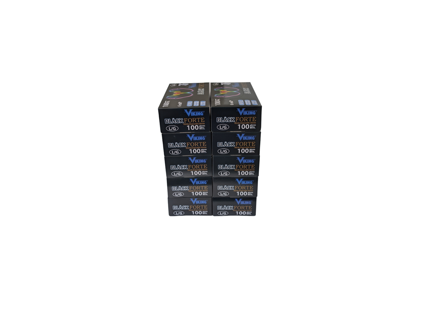 Viking Black Nitrile Disposable Gloves (Case of 1000)