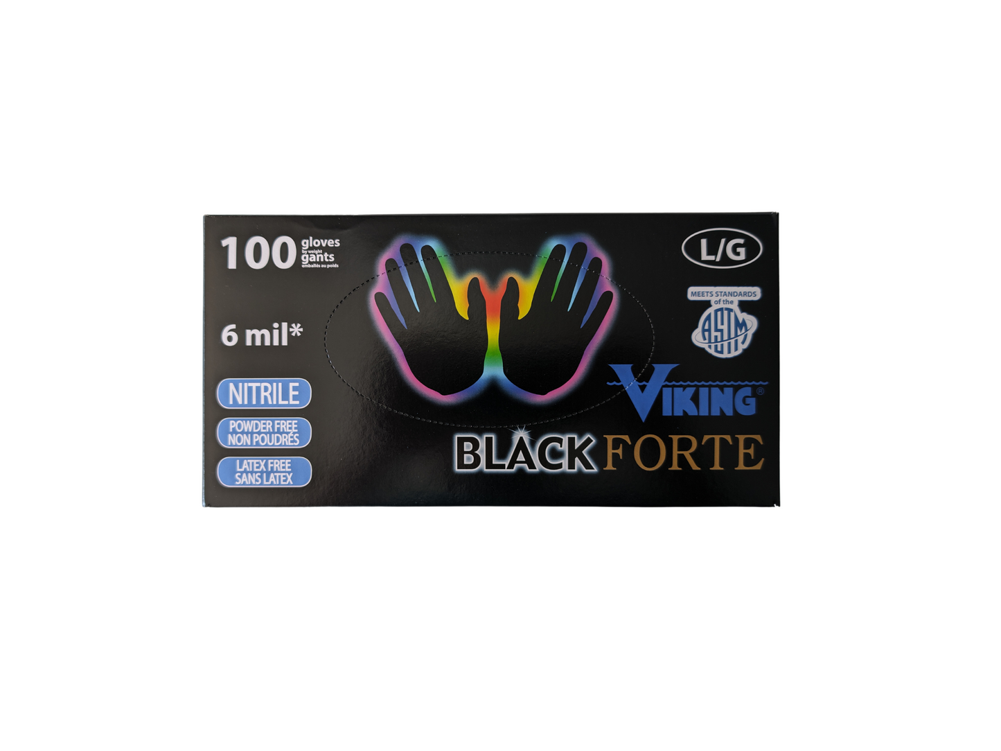 Viking Black Nitrile Disposable Gloves (Case of 1000)